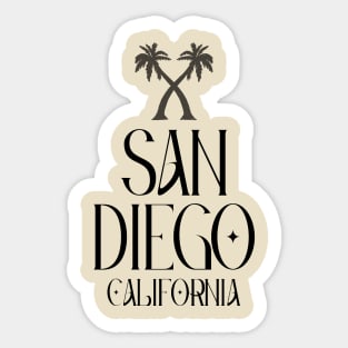 San Diego California Sticker